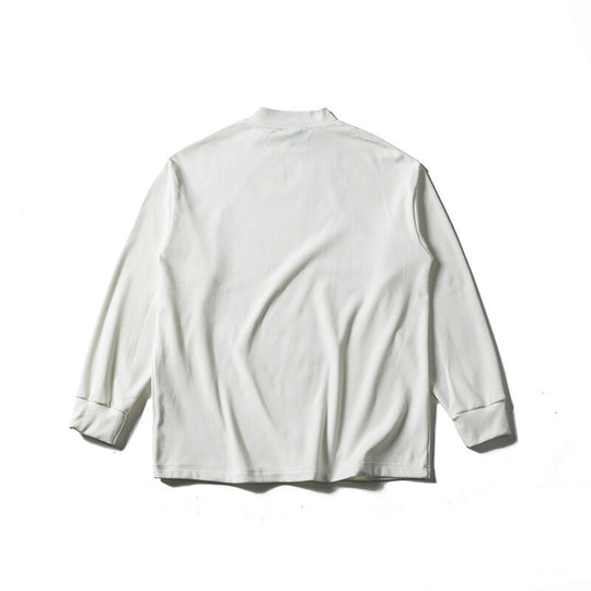 Unisex Oversize-Langarmshirt mit Mockneck aus Baumwollmischung Shop Nory