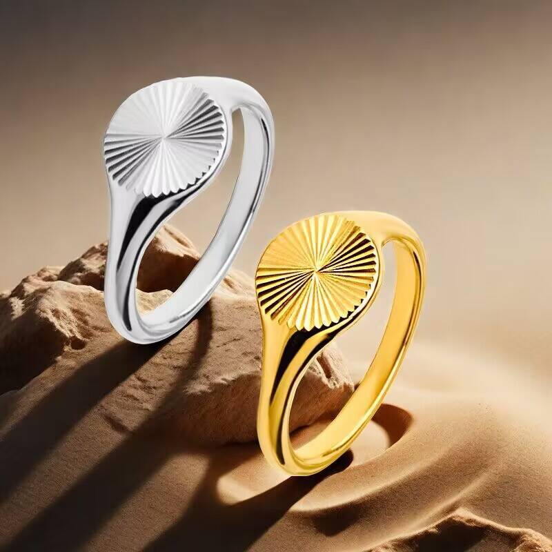 Damen Ring mit kunstvollem Strahlenmuster und elegantem Design Shop Nory