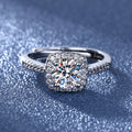 Damen eleganter Solitär-Ring mit funkelndem Zirkonia Shop Nory