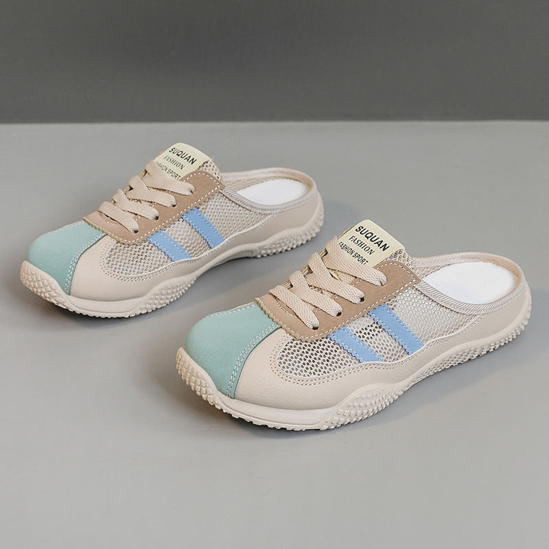 Damen Bequeme Clogs mit atmungsaktivem Obermaterial und griffiger Sohle