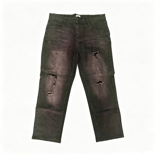 Herren Zerrissene Slim-Fit Jeans Shop Nory