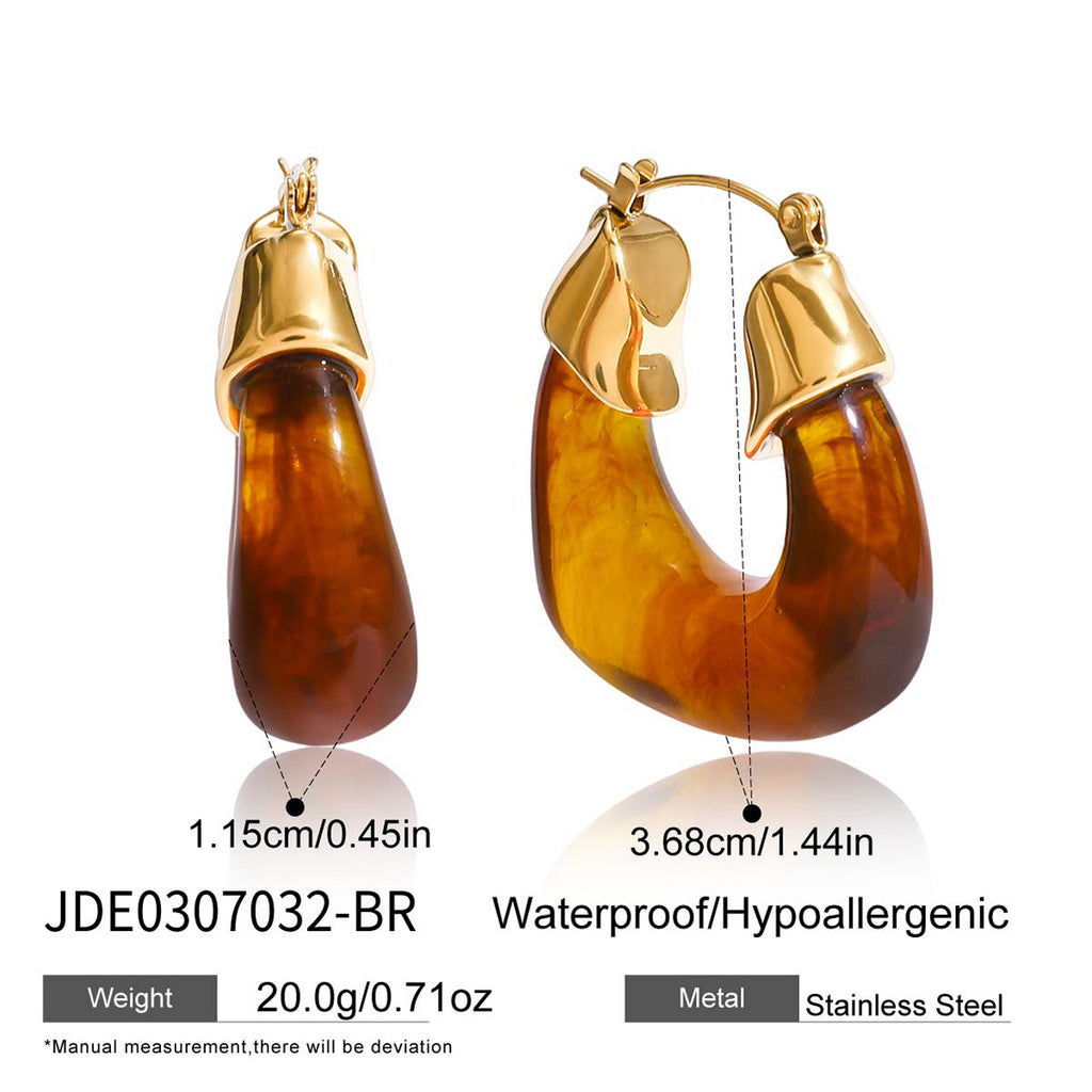 Damen Ohrhänger mit elegantem grünem Design und hochwertiger Edelstahlverarbeitung Shop Nory