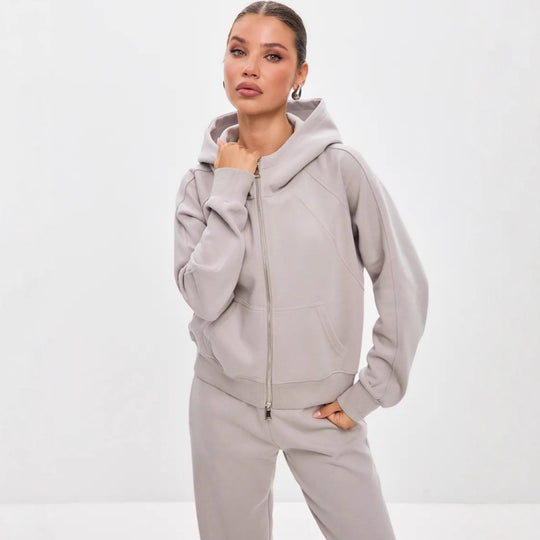 Damen Sportliches Fleece-Jogging-Set Shop Nory