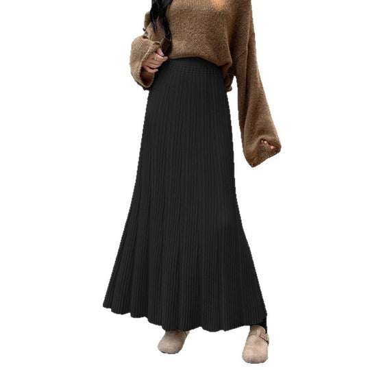 Damen Langer, plissierter Jersey-Rock Shop Nory