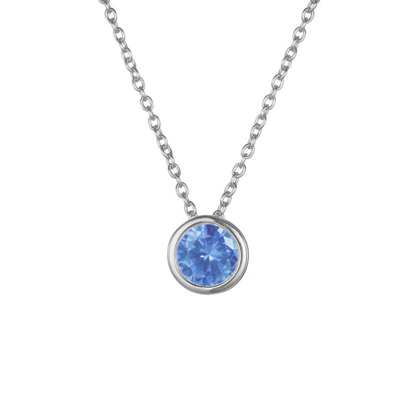 Damen Halskette mit funkelndem Zirkonia-Anhänger in elegantem Design Shop Nory