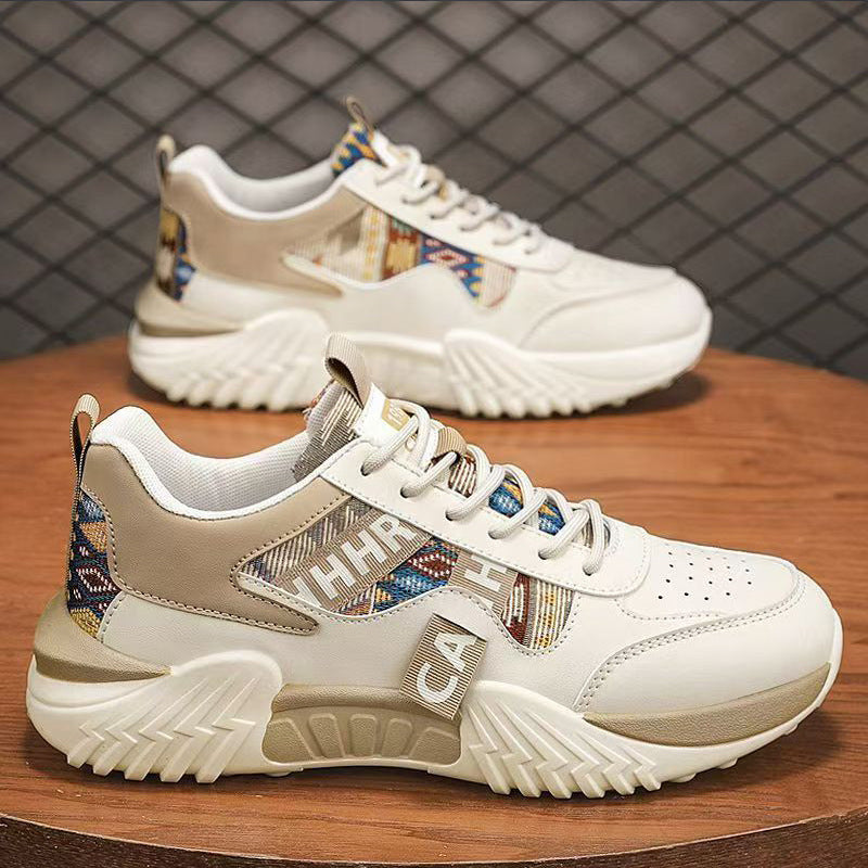 Damen Chunky-Plateau-Sneaker mit ethnischem Webmuster und gepolstertem Komfortschaft Shop Nory