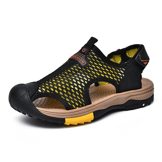 Herren Atmungsaktive Outdoor-Sandalen mit rutschfester Sohle und verstellbarem Riemen