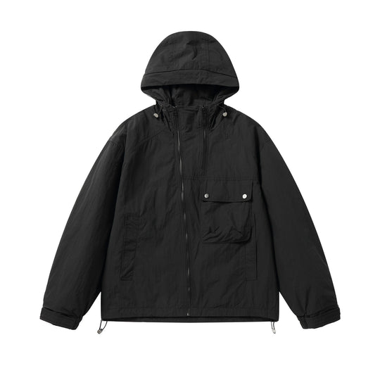 Unisex Leichte technische Kapuzenjacke im Boxy‑Schnitt mit Utility‑Taschen Shop Nory