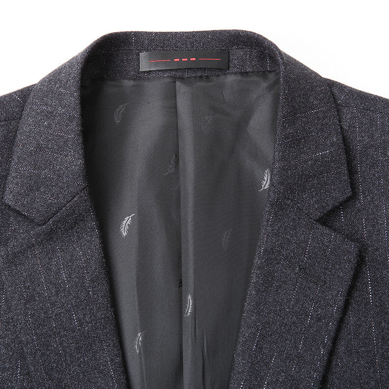 Herren Slim-Fit Business-Sakko mit Reverskragen und Zwei-Knopf-Verschluss Shop Nory