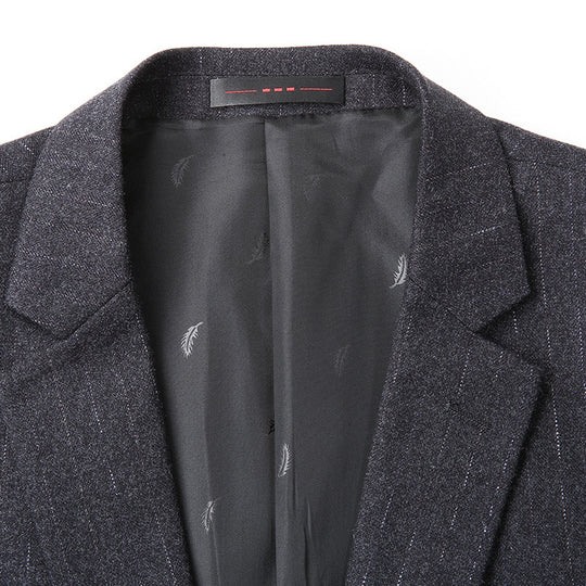 Herren Slim-Fit Business-Sakko mit Reverskragen und Zwei-Knopf-Verschluss Shop Nory
