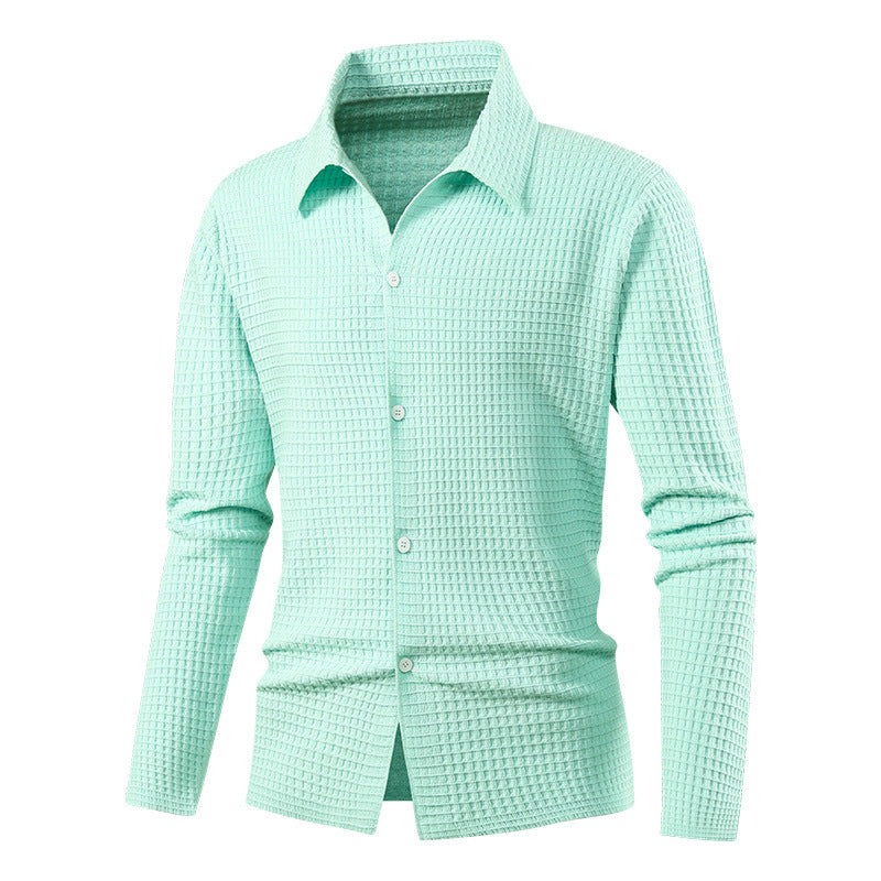 Herren Elegantes Langarmhemd mit Struktur Shop Nory