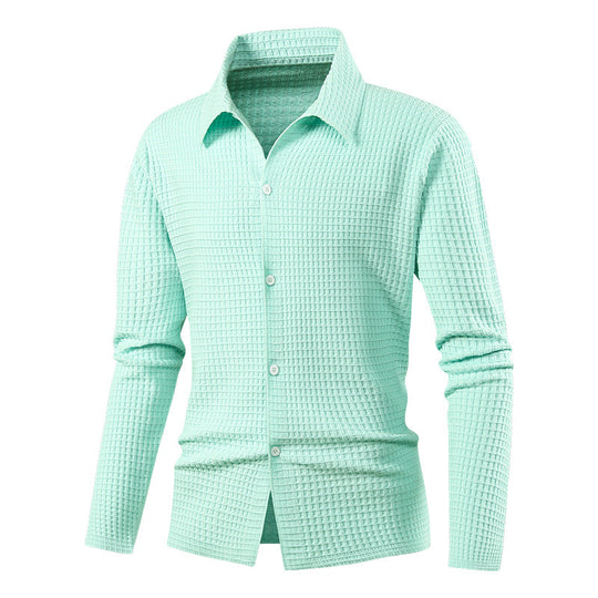Herren Elegantes Langarmhemd mit Struktur Shop Nory