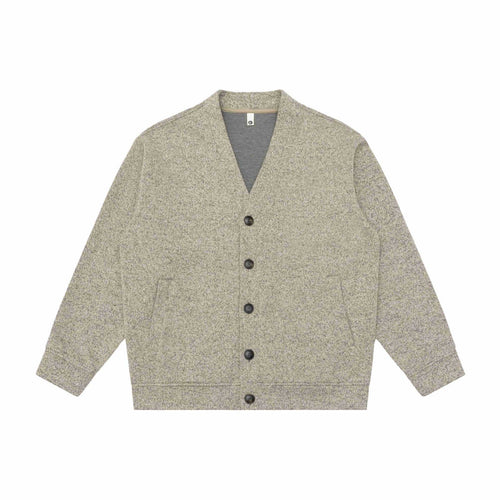 Unisex V-Ausschnitt Cardigan mit Strukturstrick und aufgesetzten Taschen Shop Nory