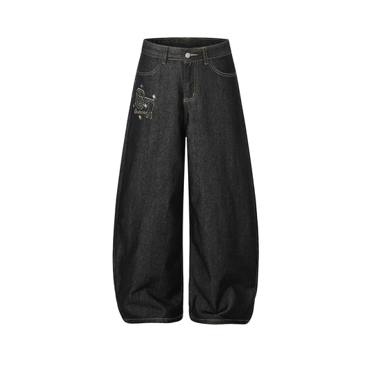Damen Lässige Weitgeschnittene Jeans Shop Nory