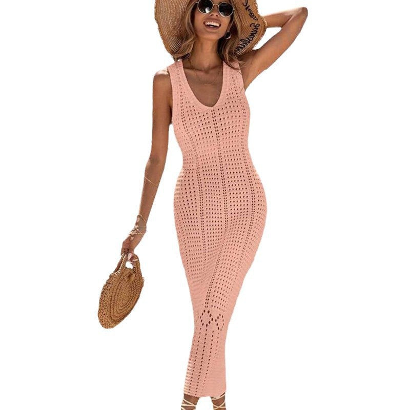 Damen gehäkeltes Sommer-Maxikleid