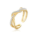 Damen eleganter und moderner Ring mit Perlen und Zirkonia Shop Nory