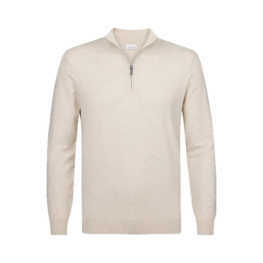 Herren nan feiner Troyer mit kurzem Reißverschluss, geripptem Saum und Merino-Mix Shop Nory
