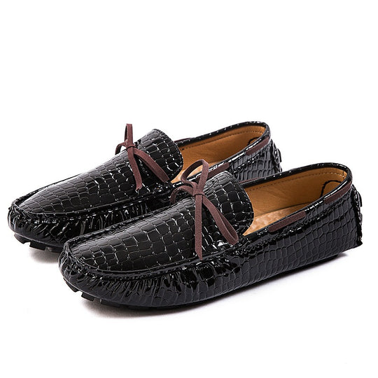 Damen lackierte Mokassin-Fahrerhalbschuhe mit Krokoprägung, weichem Lederfutter und profilierter Noppenlaufsohle Shop Nory