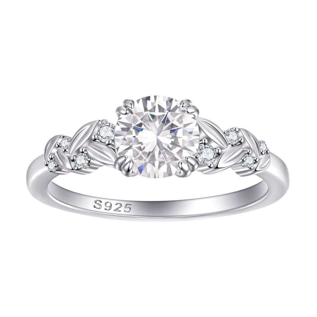 Damen Verlobungsring mit modernem Ringdesign und strahlendem Hauptstein Shop Nory