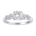 Damen Verlobungsring mit ovalem Hauptstein und eleganter Zirkonia-Verzierung Shop Nory