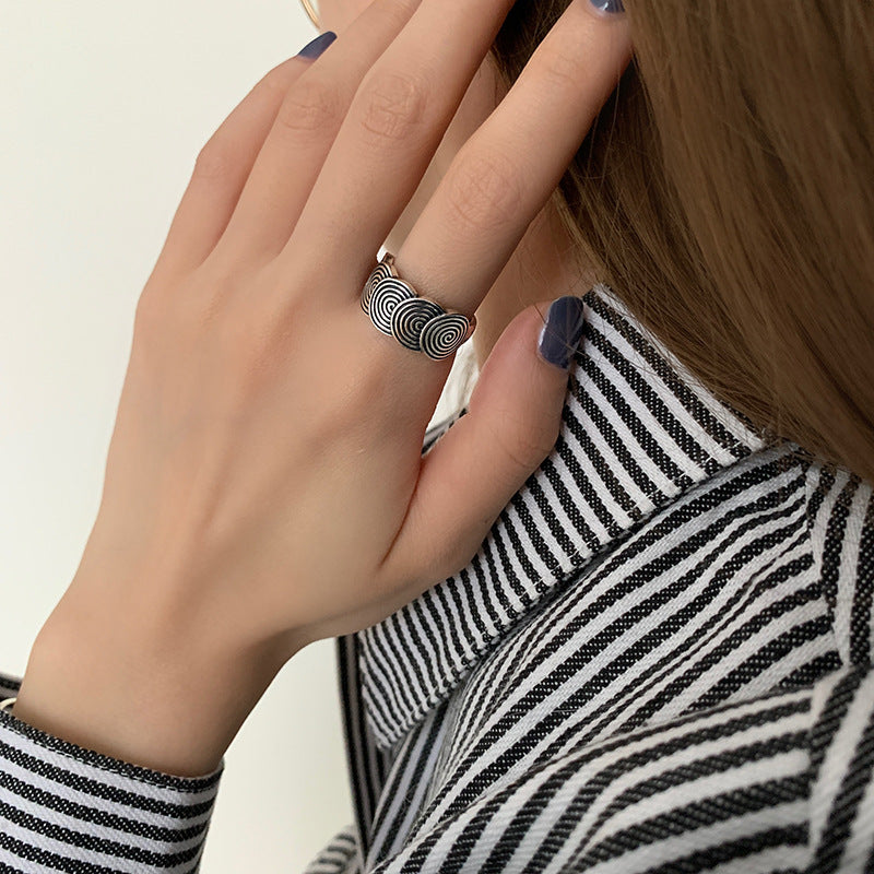 Damenring mit modernem Spiraldesign Shop Nory