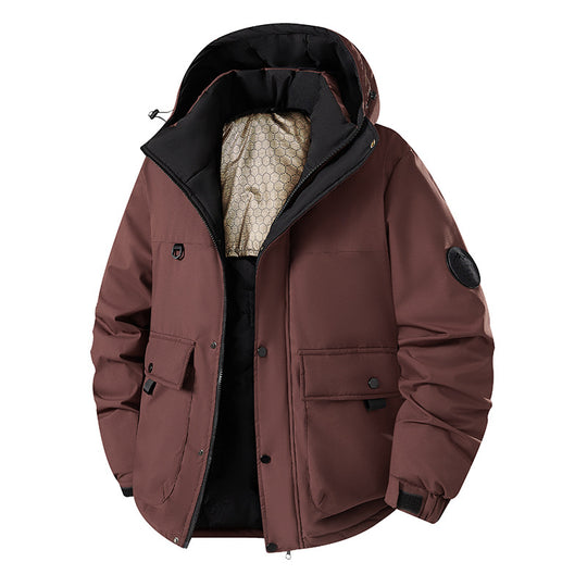 Herren Isolierter Urban-Parka mit Stehkragen und verdeckter Kapuze Shop Nory
