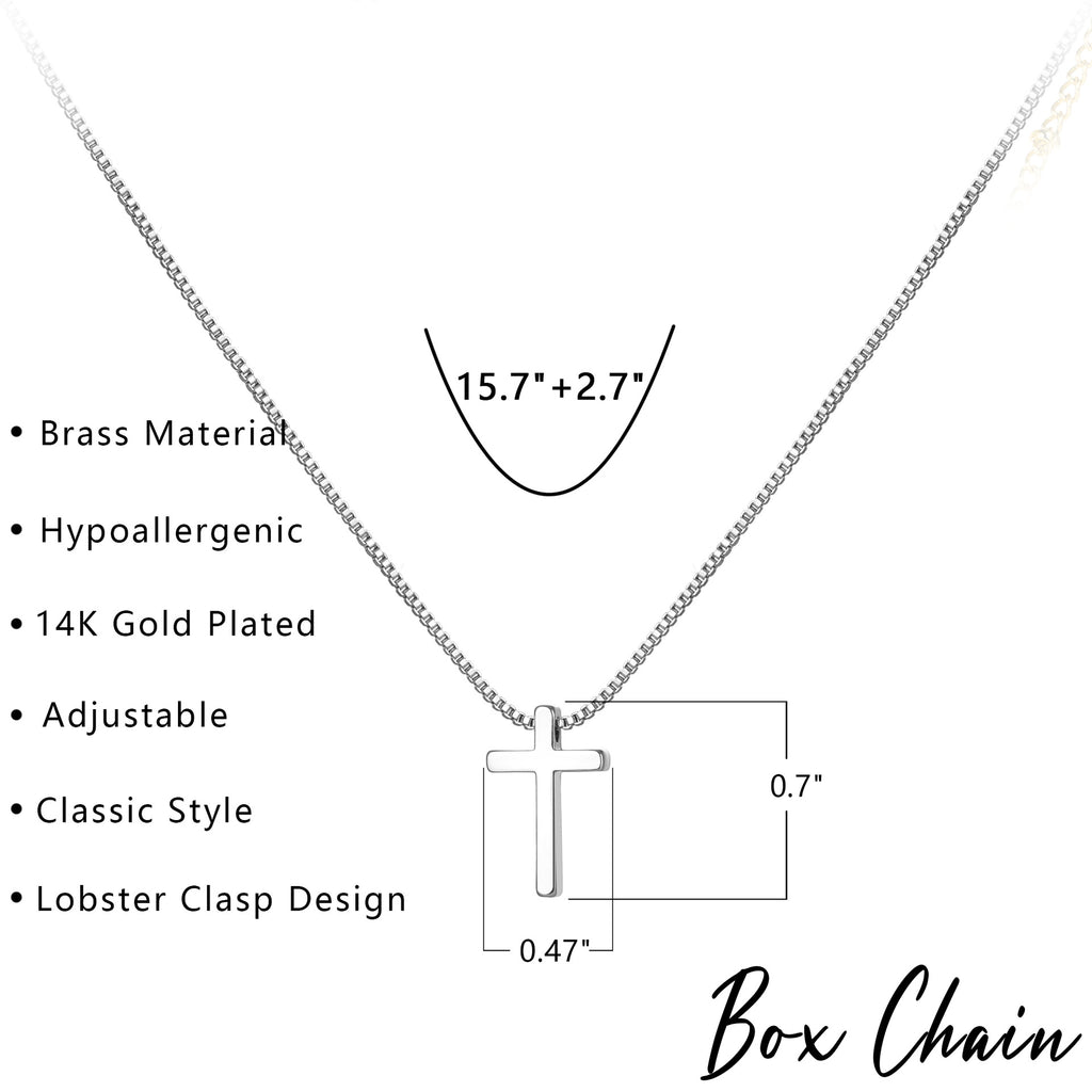 Damen Halskette mit filigranem Kreuzanhänger und hochwertiger Gliederkette Shop Nory