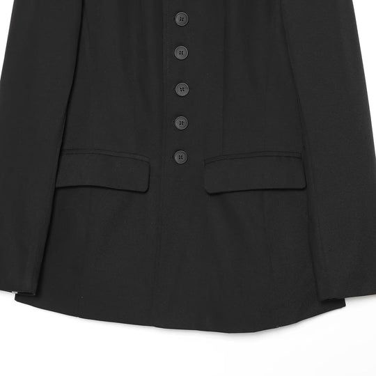 Damen Langblazer mit Stehkragen und durchgehender Knopfleiste Shop Nory