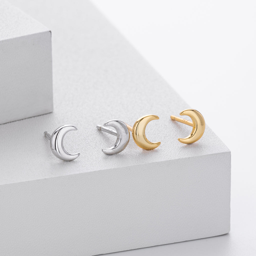 Damen Ohrstecker in Mondform Shop Nory