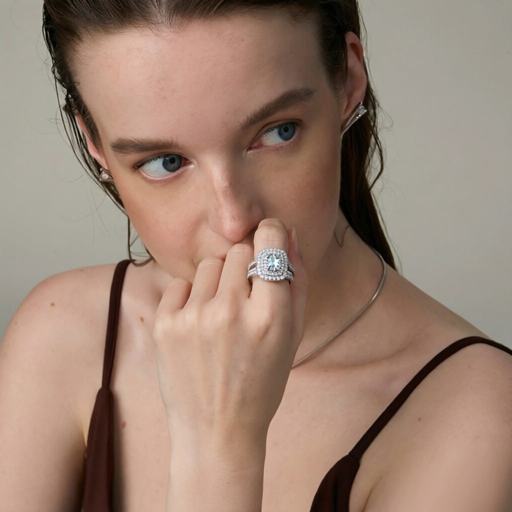 Damen Eternityring mit funkelndem Zirkonia-Besatz Shop Nory