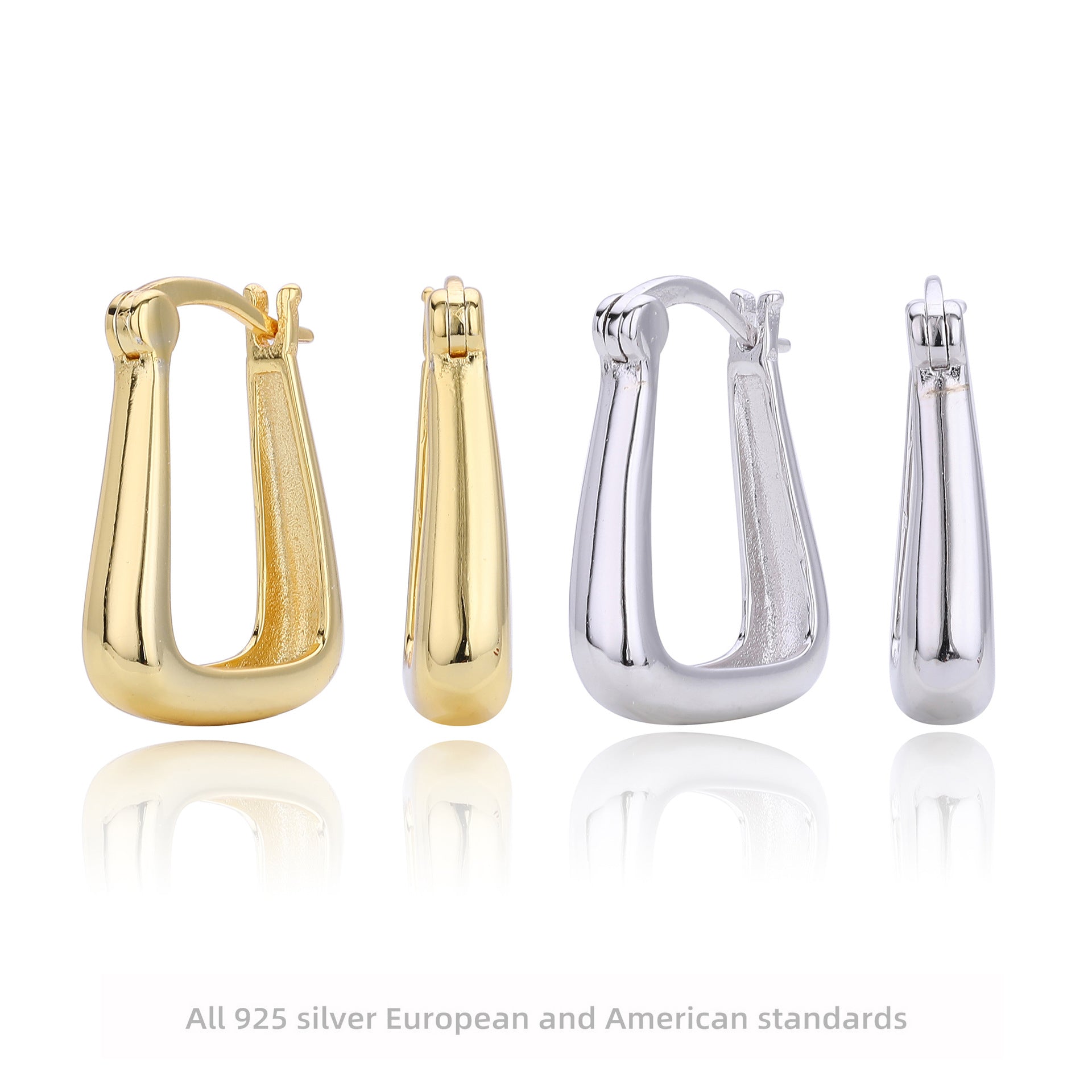 Damen Ohrhänger im modernen, minimalistischen Design aus 925 Sterling Silber Shop Nory