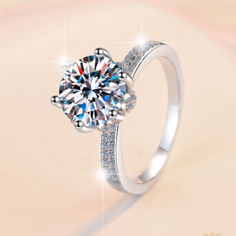 Damen glamouröser Zirkonia Verlobungsring mit funkelndem Design Shop Nory