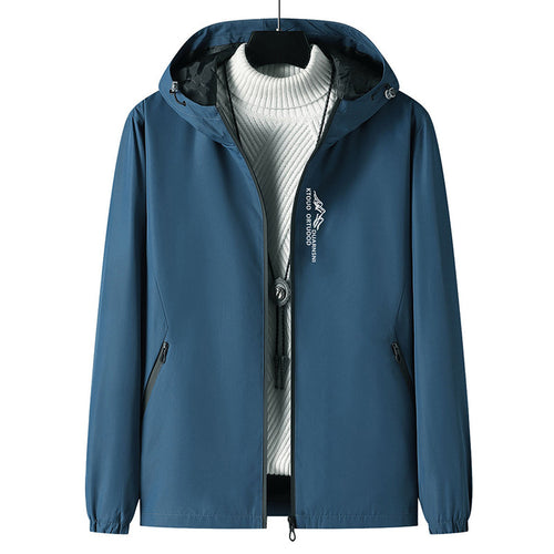 Herren Leichte Outdoor-Jacke mit verstellbarem Kapuzenkragen Shop Nory