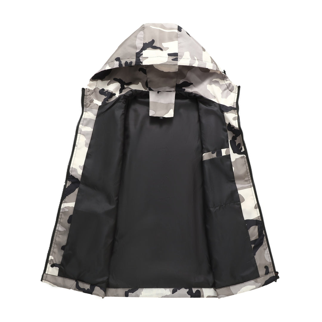 Herren Leichte Camouflage-Jacke mit Kapuze Shop Nory