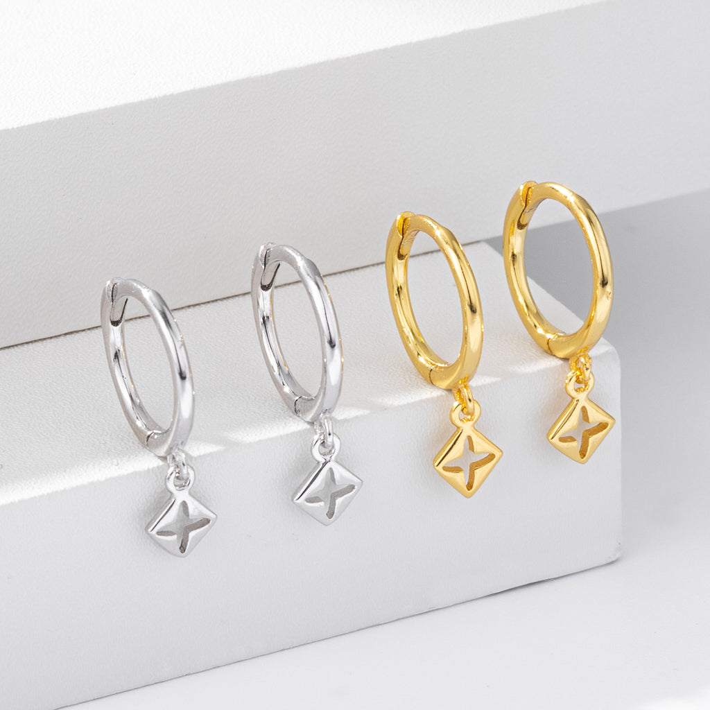 Damen Creolen mit filigranem Anhängerdesign Shop Nory