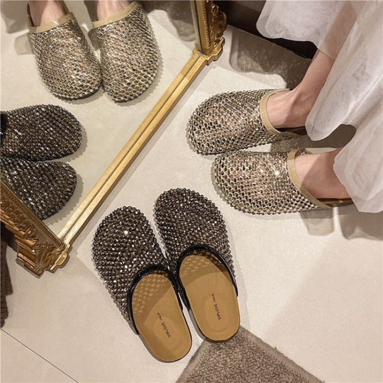 Damen Sandalen mit glitzerndem Design von