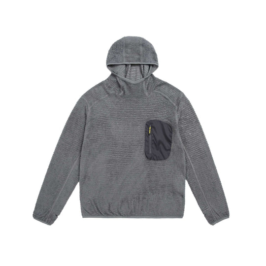 Unisex kuscheliger Kapuzen-Fleecepullover mit Brust-Reißverschlusstasche und elastischem Saum Shop Nory