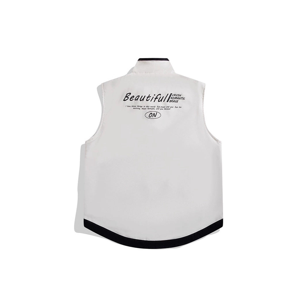Herren Ärmellose Wind- und Thermo-Utility‑Weste mit seidigem Innenfutter und verdecktem Zwei‑Wege‑Reißverschluss Shop Nory
