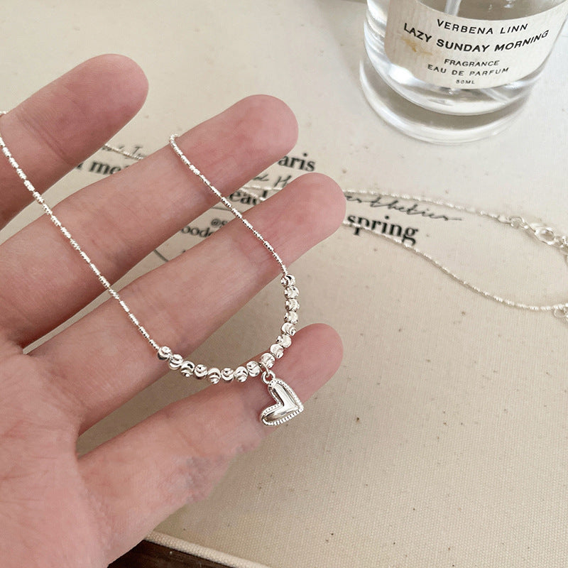 Damen Halskette mit charmantem Herzanhänger aus hochwertigem Silber Shop Nory