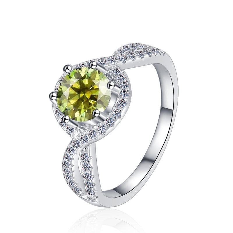 Damenring mit elegantem doppeltem Design und gediegenem Zirkonia-Besatz Shop Nory