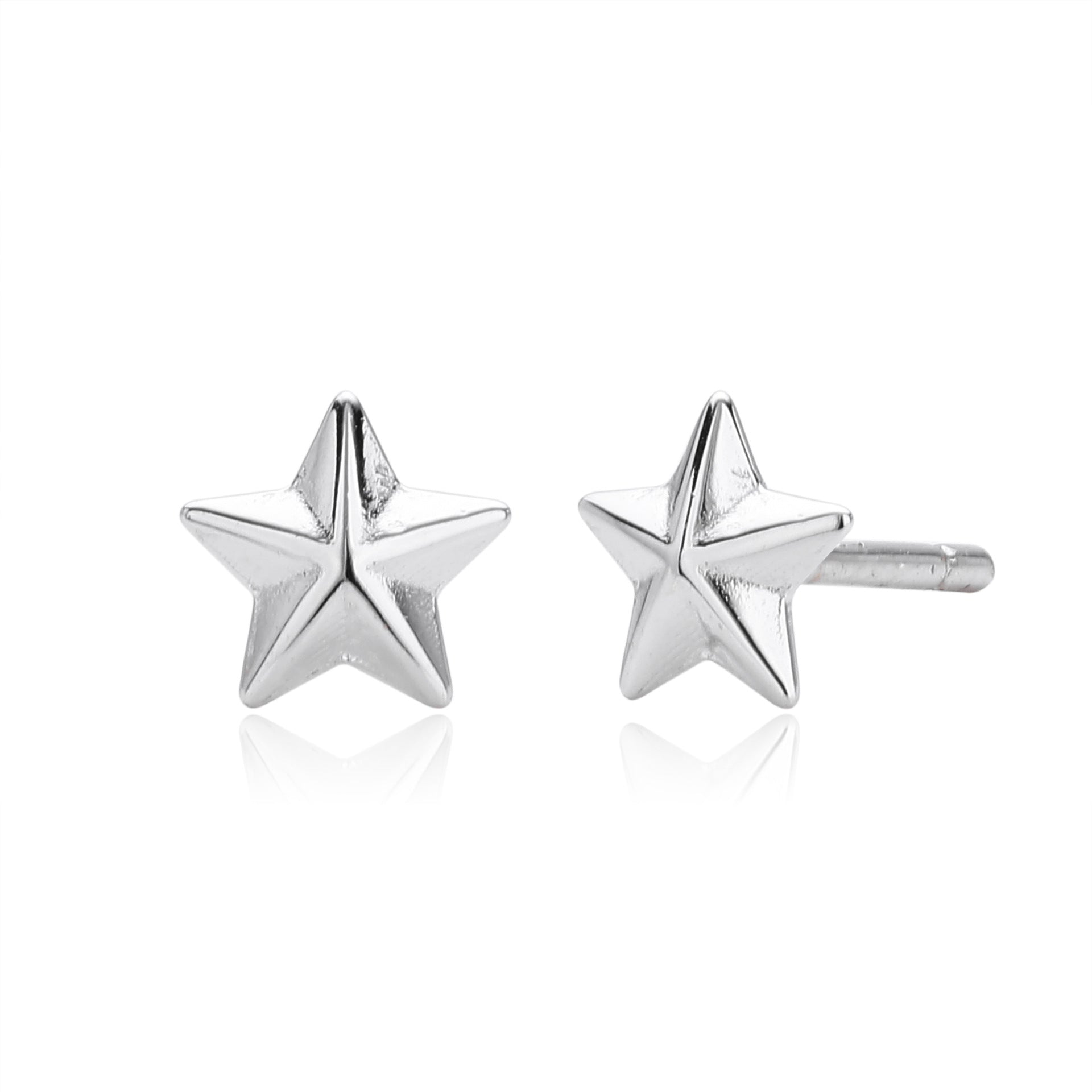 Damen Ohrstecker im eleganten Sternendesign aus 925 Sterling Silber Shop Nory