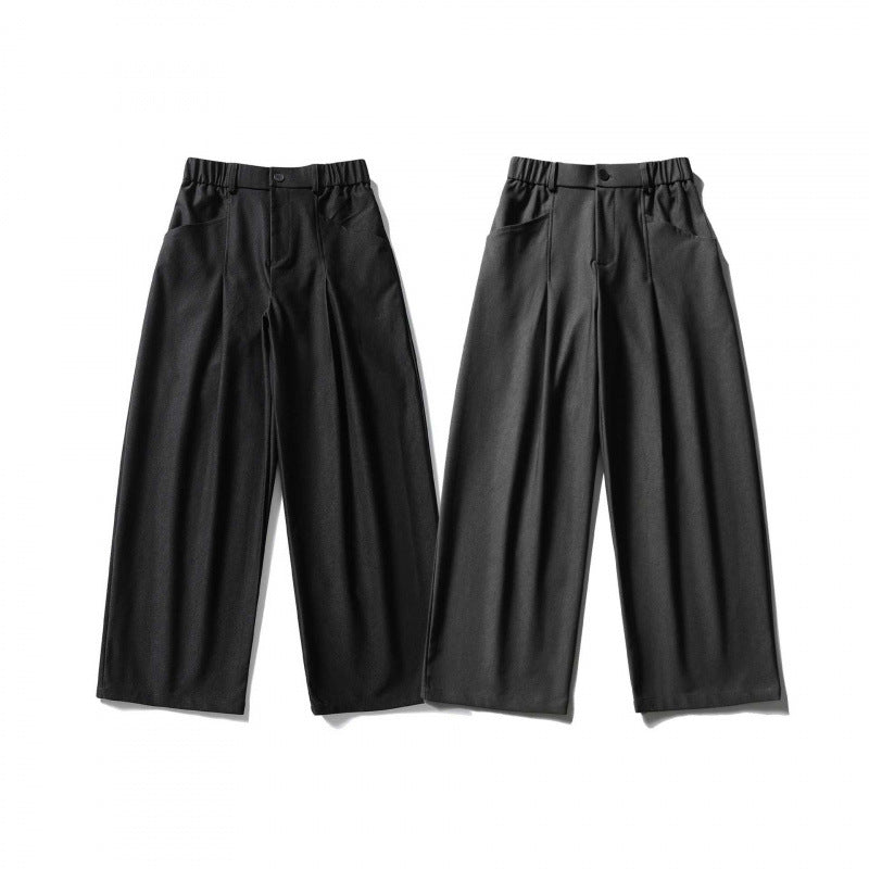 Damen Hochtaillierte Culotte‑Hose mit elastischem Rückenteil, soften Twill und dekorativen Vorderfalten Shop Nory