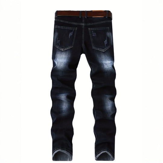 Herren Elegante Slim-Fit Jeans mit modischen Waschungseffekten Shop Nory