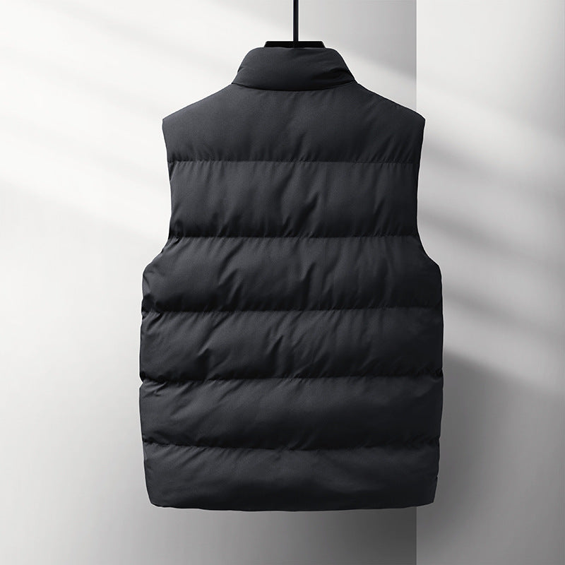 Herren Ärmellose Thermo‑Steppweste mit Stehkragen, winddichter Shell und Reißverschlusstaschen Shop Nory