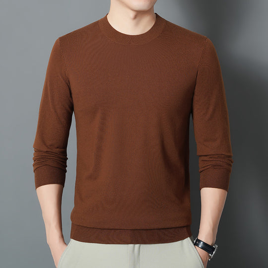 Herren Feiner Rundhalspullover aus Feinstrick mit schmaler Silhouette Shop Nory