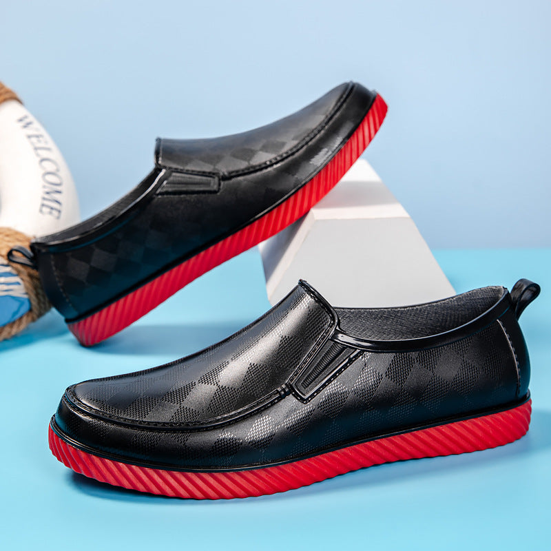 Herren Elegante wasserdichte Slipper mit strukturierter Oberfläche und profilierter Lightweight-Sohle Shop Nory