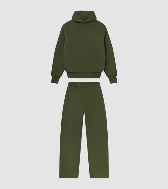 Unisex nan gemütliches Loungewear-Set mit hohem Rollkragen, relaxed-fit Sweatshirt und gerader Sweatpants Shop Nory