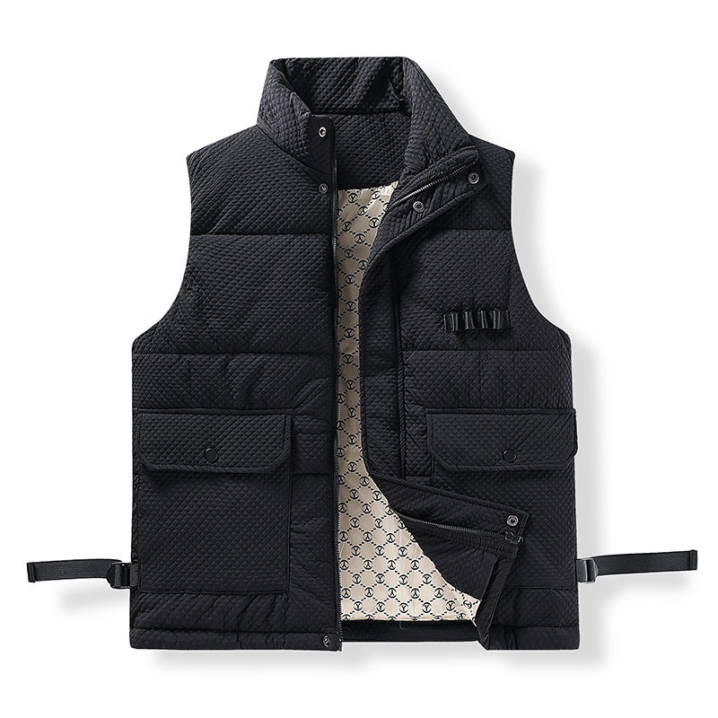Herren Utility-Steppweste mit Thermofutter, Fronttaschen und verstellbaren Seitengurten Shop Nory