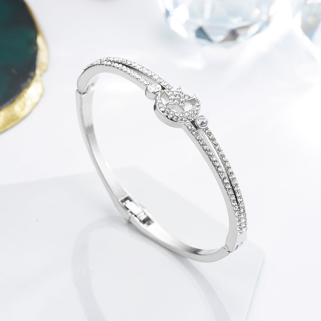 Damen Armreif mit funkelndem Zirkonia-Besatz Shop Nory