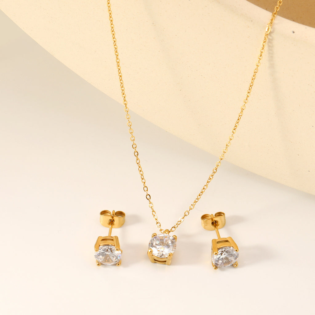 Damen Schmuckset mit Halskette und passenden Ohrsteckern Shop Nory